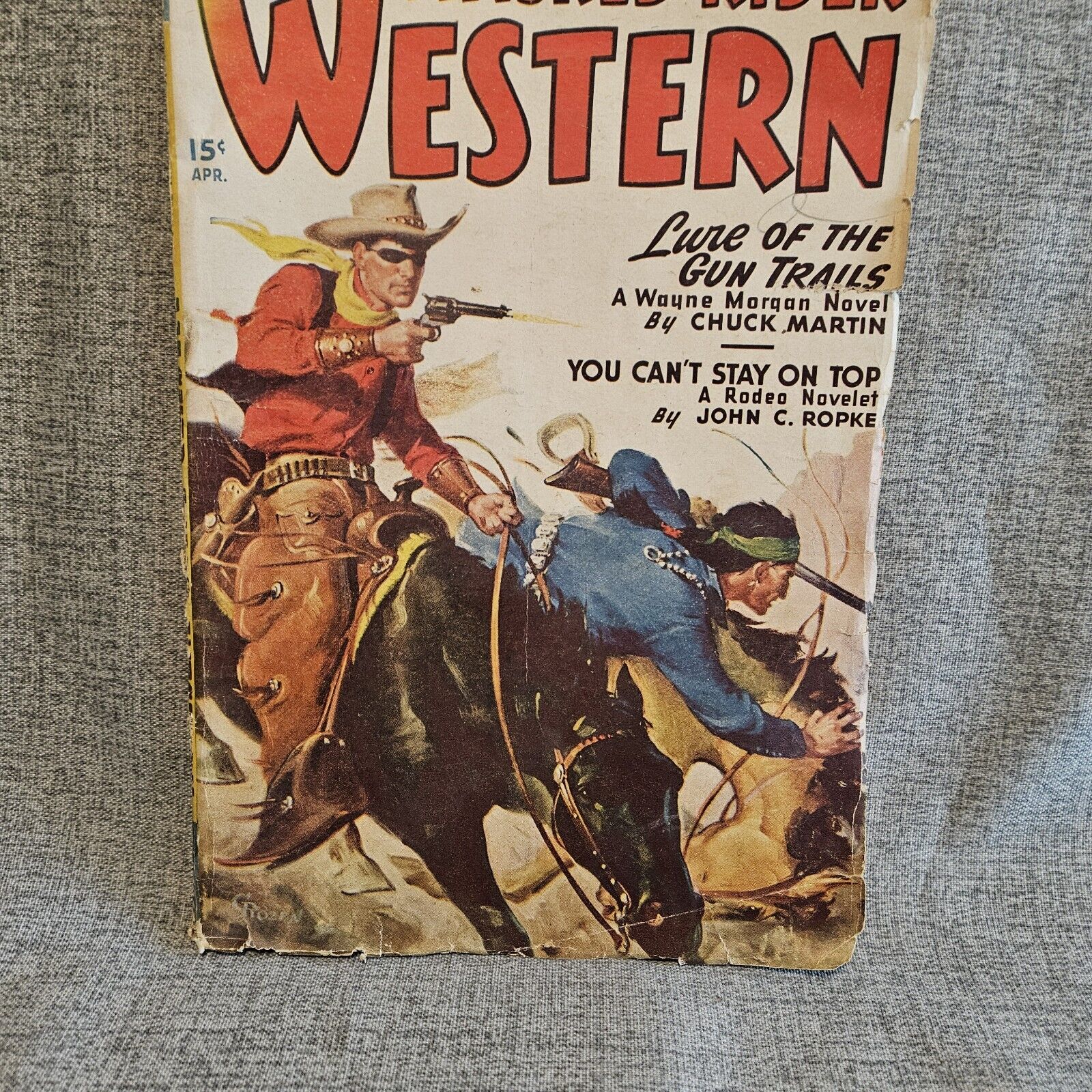 PULP:  The Masked Rider Western Pulp April 1948- Chuck Martin- John Ropke 