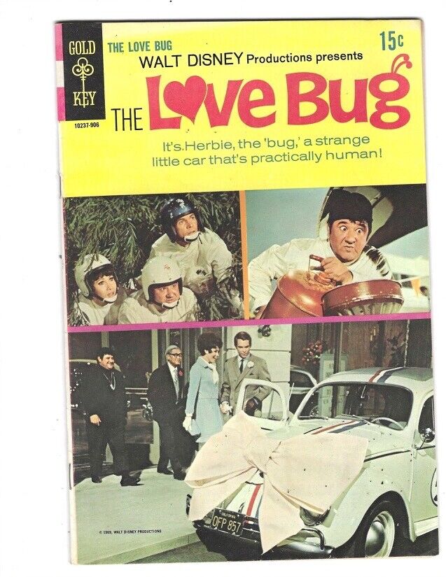 The Love Bug Gold Key 1969 FN/VF Beauty Buddy Hackett Photo Cover Combine Ship