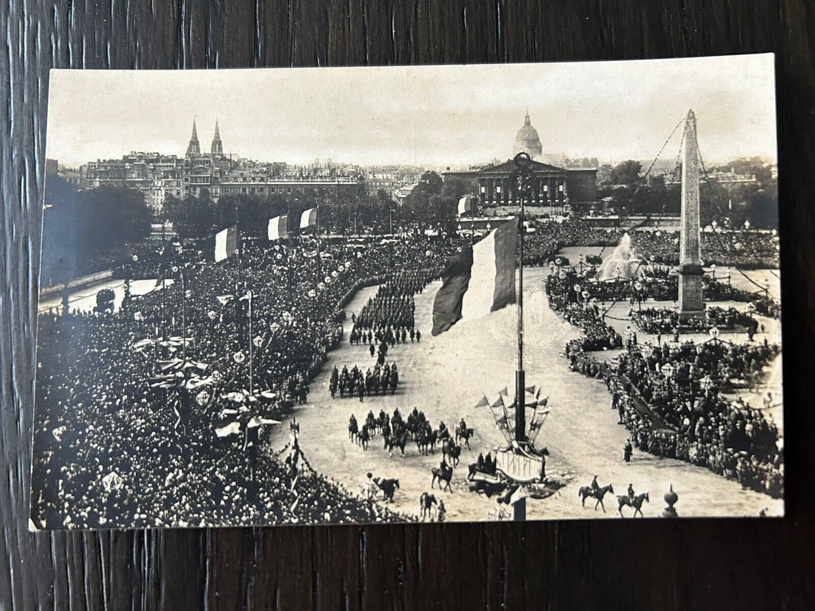 France 1919 Victory March Postcard Paris 