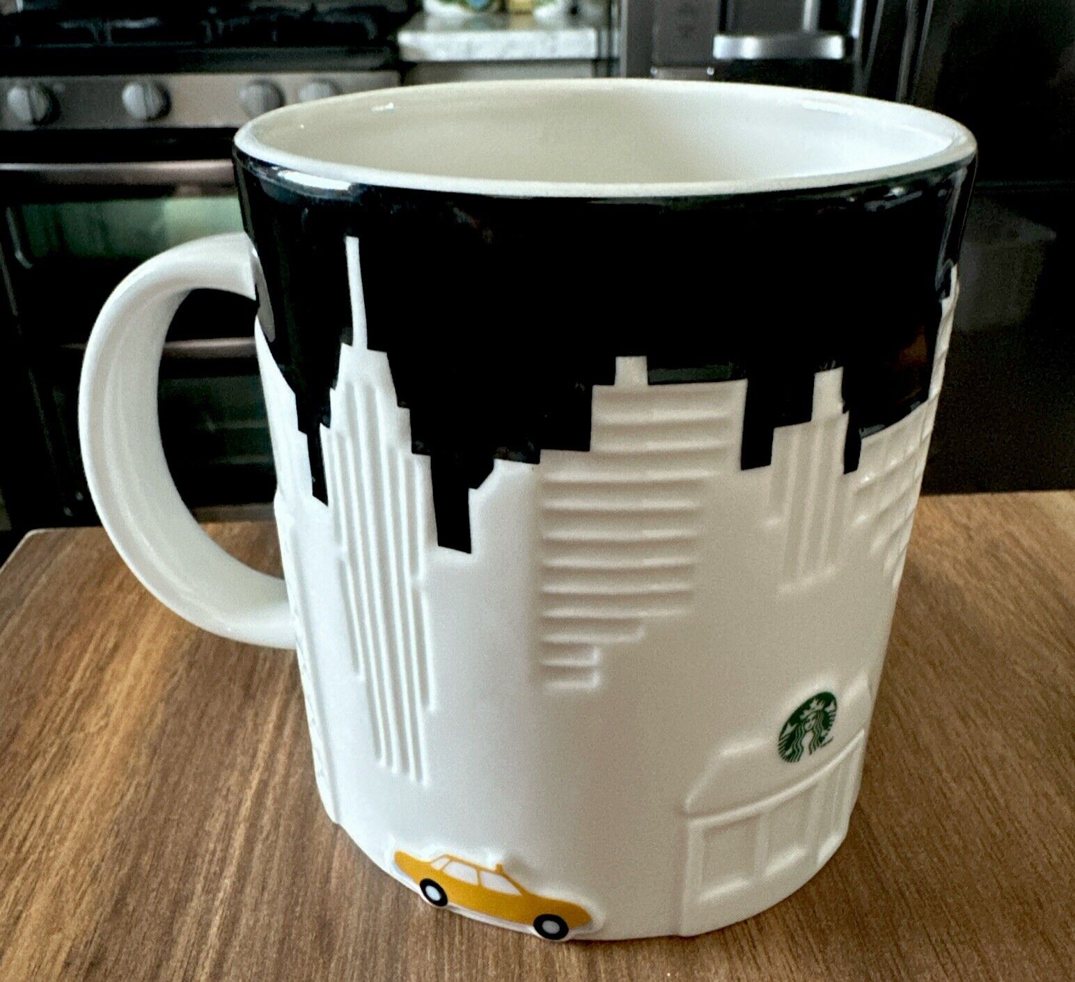 Starbucks 2012 New York City NYC Mug 16oz Relief Series Taxi Skyline