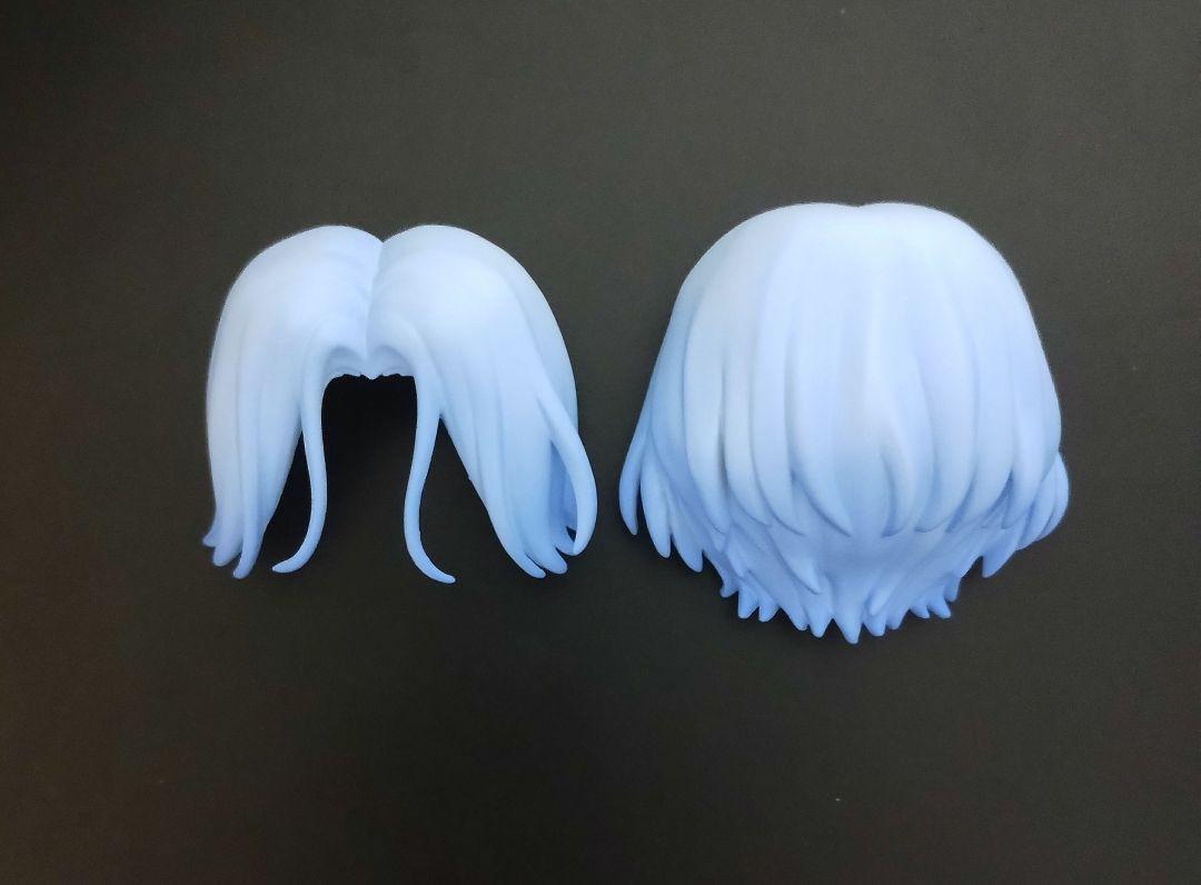 Nendoroid Head Parts Sk8 Sk Ranga Blue Hair Short