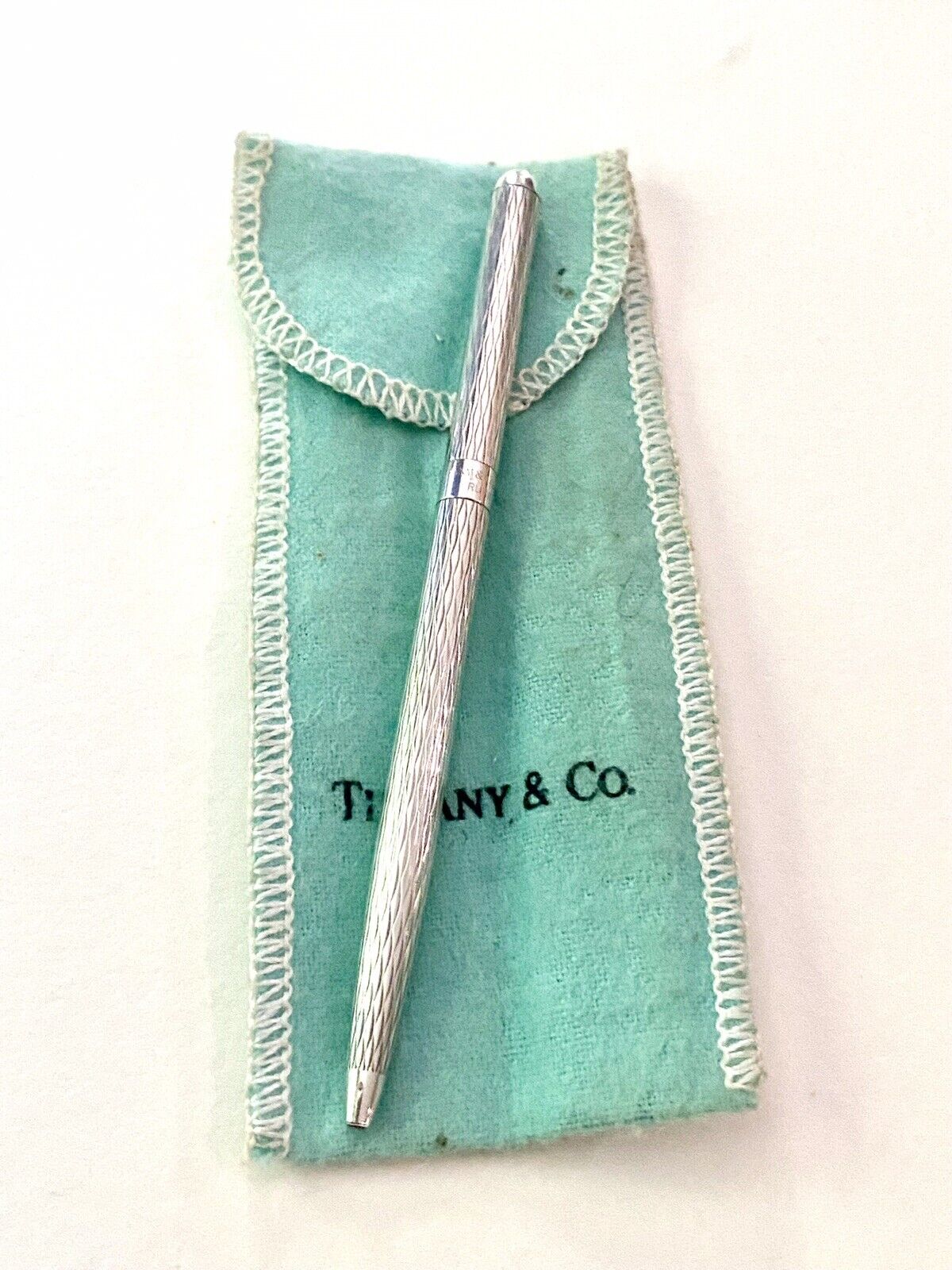 Tiffany & Co Sterling Silver Twist Ballpoint Pen