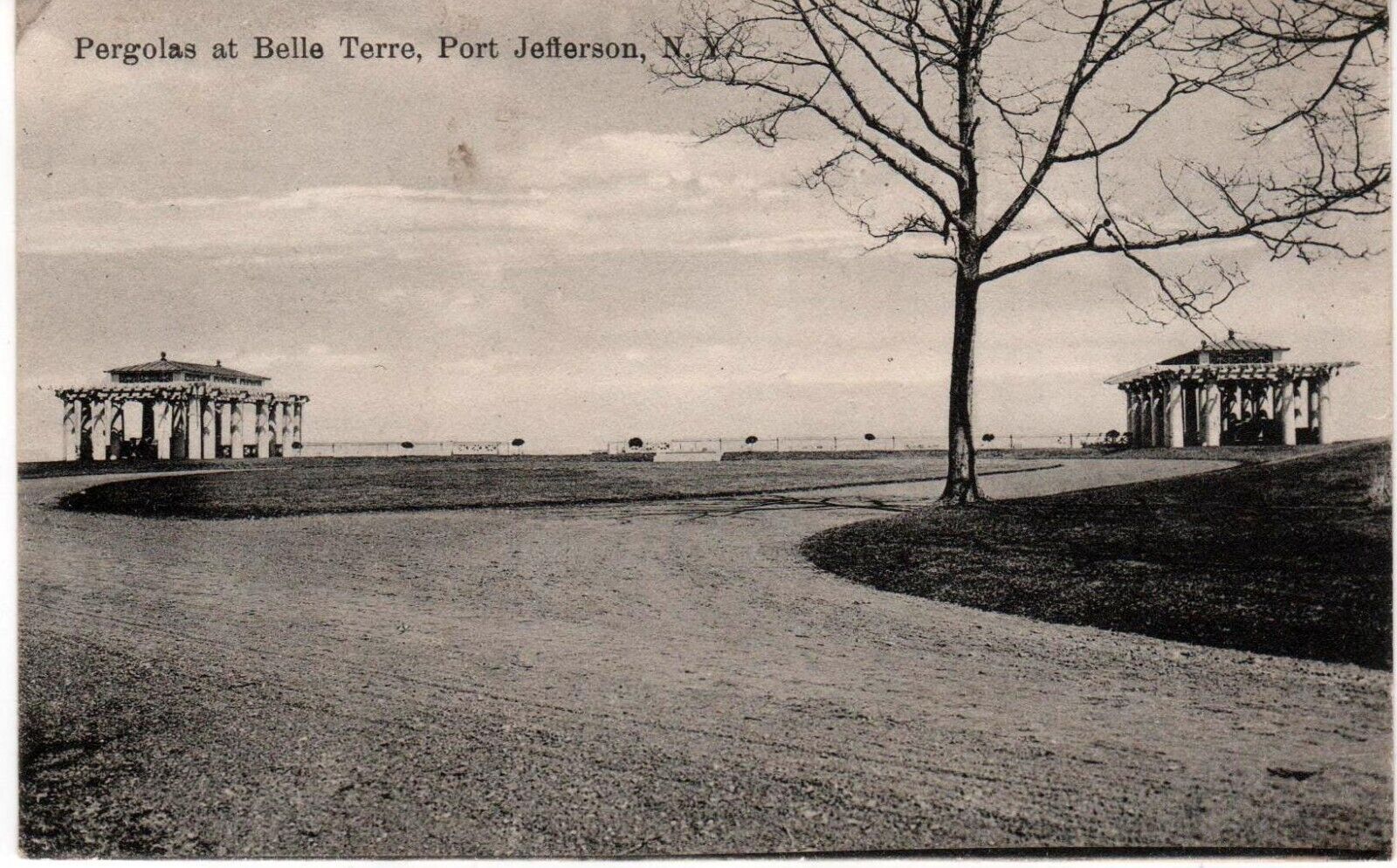 Pergolas Belle Terre Port Jefferson Long Island NY 1909 Postcard