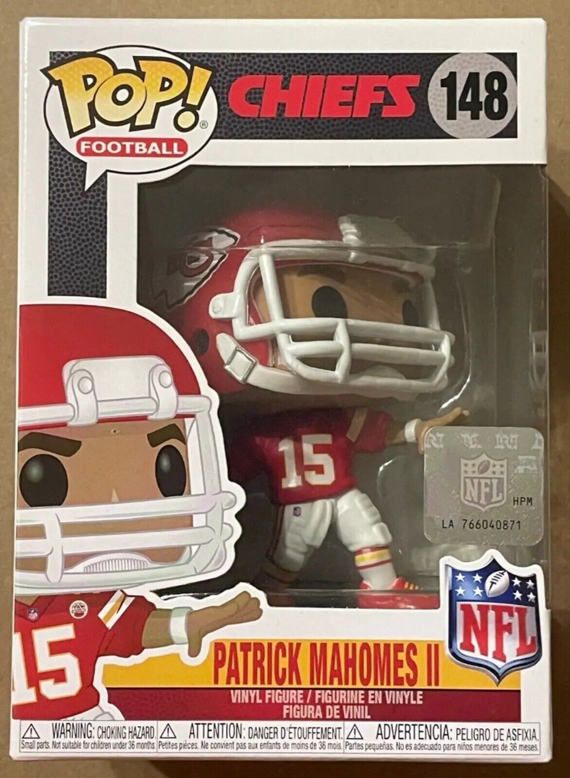 Patrick Mahomes (Kansas City Chiefs) NFL Funko Pop Series 7 #148