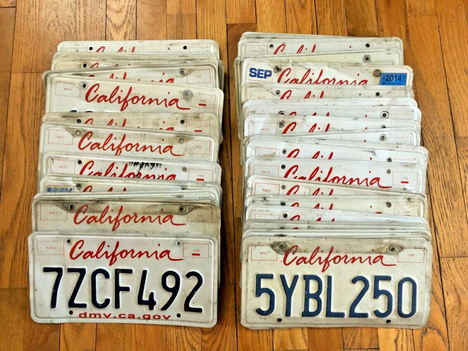 50 Craft Condition California License Plates