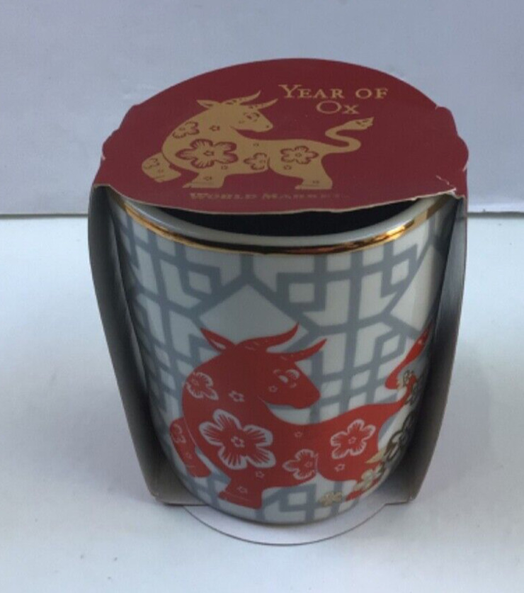 Year of the Ox Tea Cup - Cost Plus World Market- Unopened