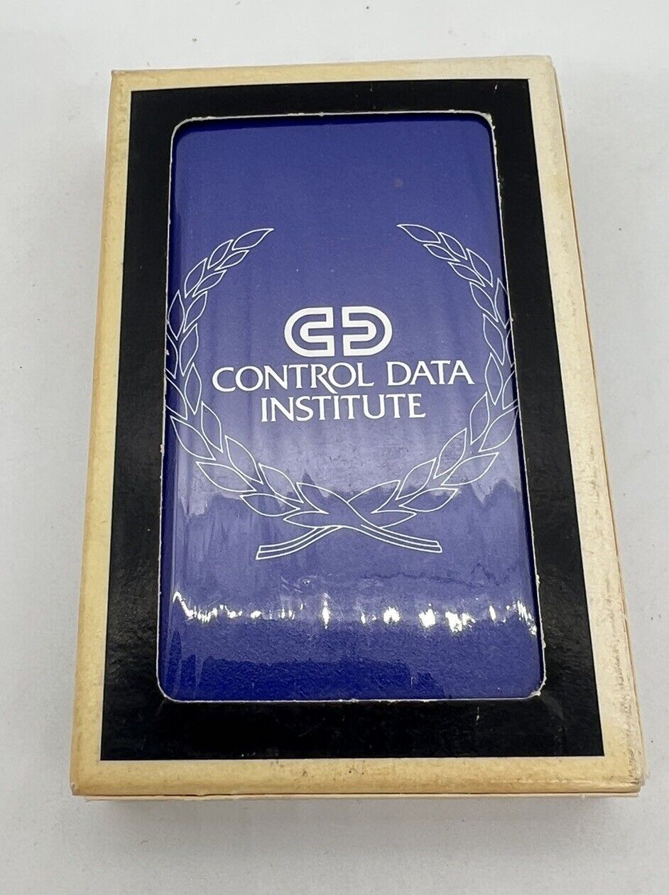 Control Data Institute - Sealed Unopened Playing Cards- Control Data Corporation