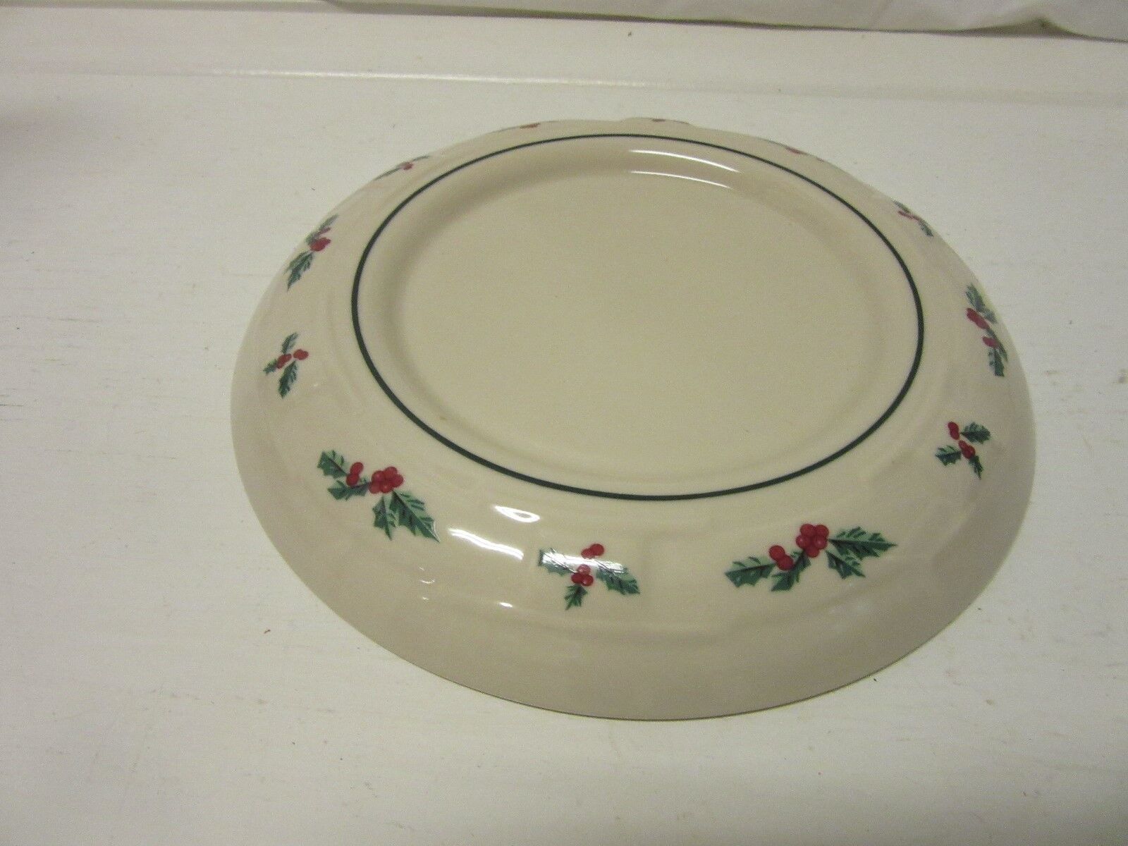 Longaberger Holly Berry Candle Holder Plate New In Box USA