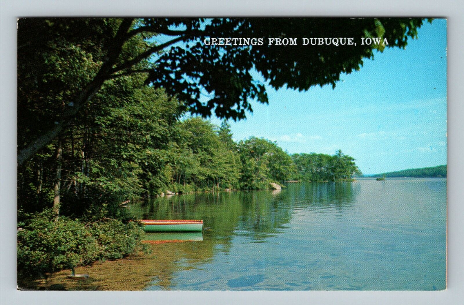 Dubuque IA, Scenic Greetings, Iowa Vintage Postcard