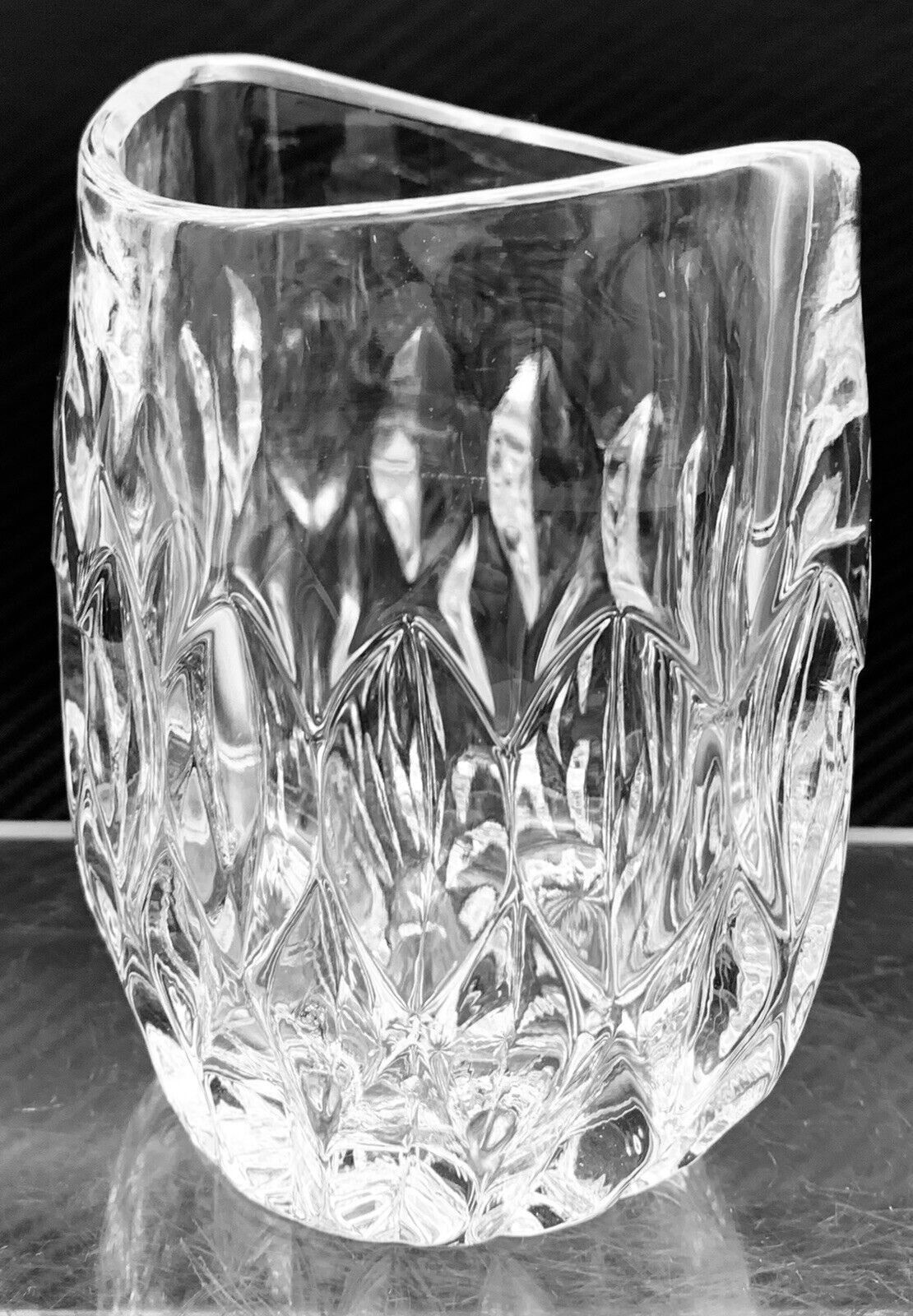 Gorham West Germany Full Lead Crystal Vase Althea Collection Pocket Vase 5”H.
