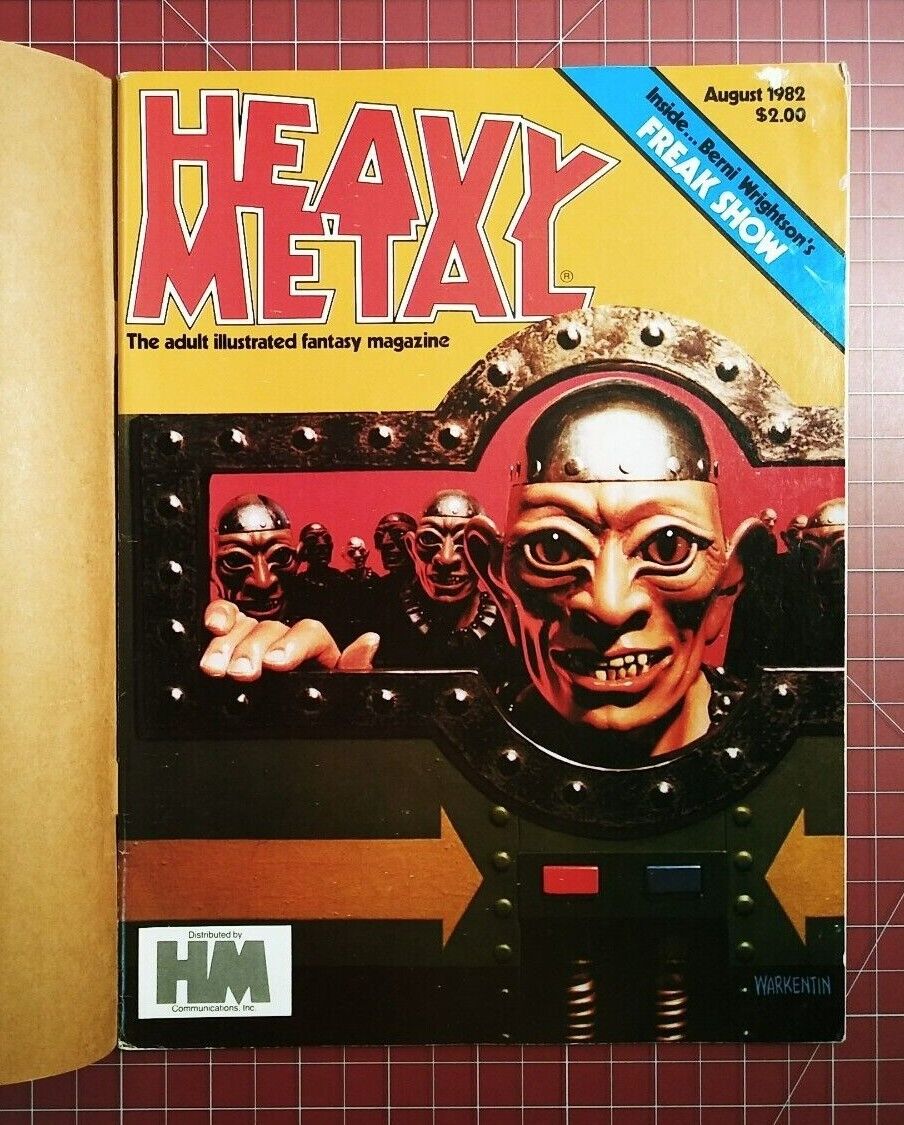 Heavy Metal Magazine - August 1982 - Original Mailing Cover