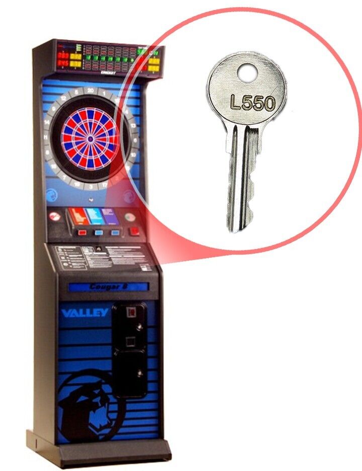Valley Cougar 8 dart amusement game  key to code L550                fast ship