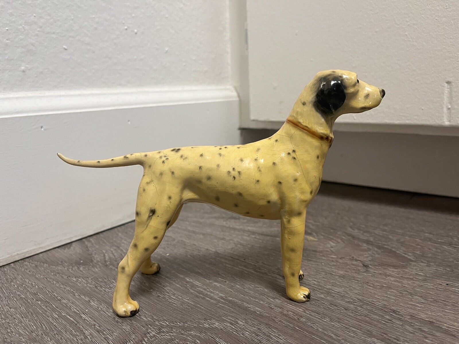 Morten’s Studio Antique Dalmation Dog Figurine with original sticker