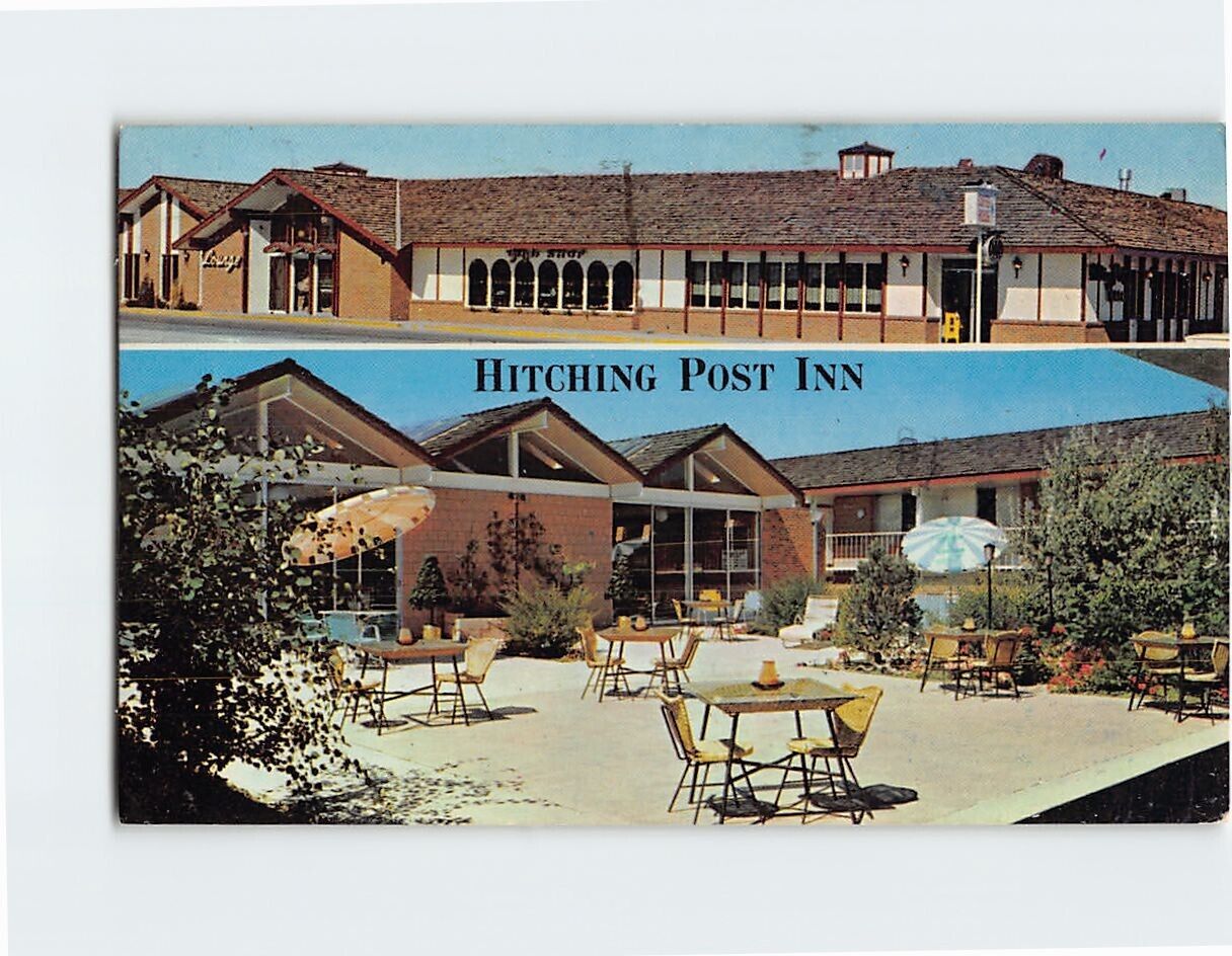 Postcard Hitching Post Inn Cheyenne Wyoming USA