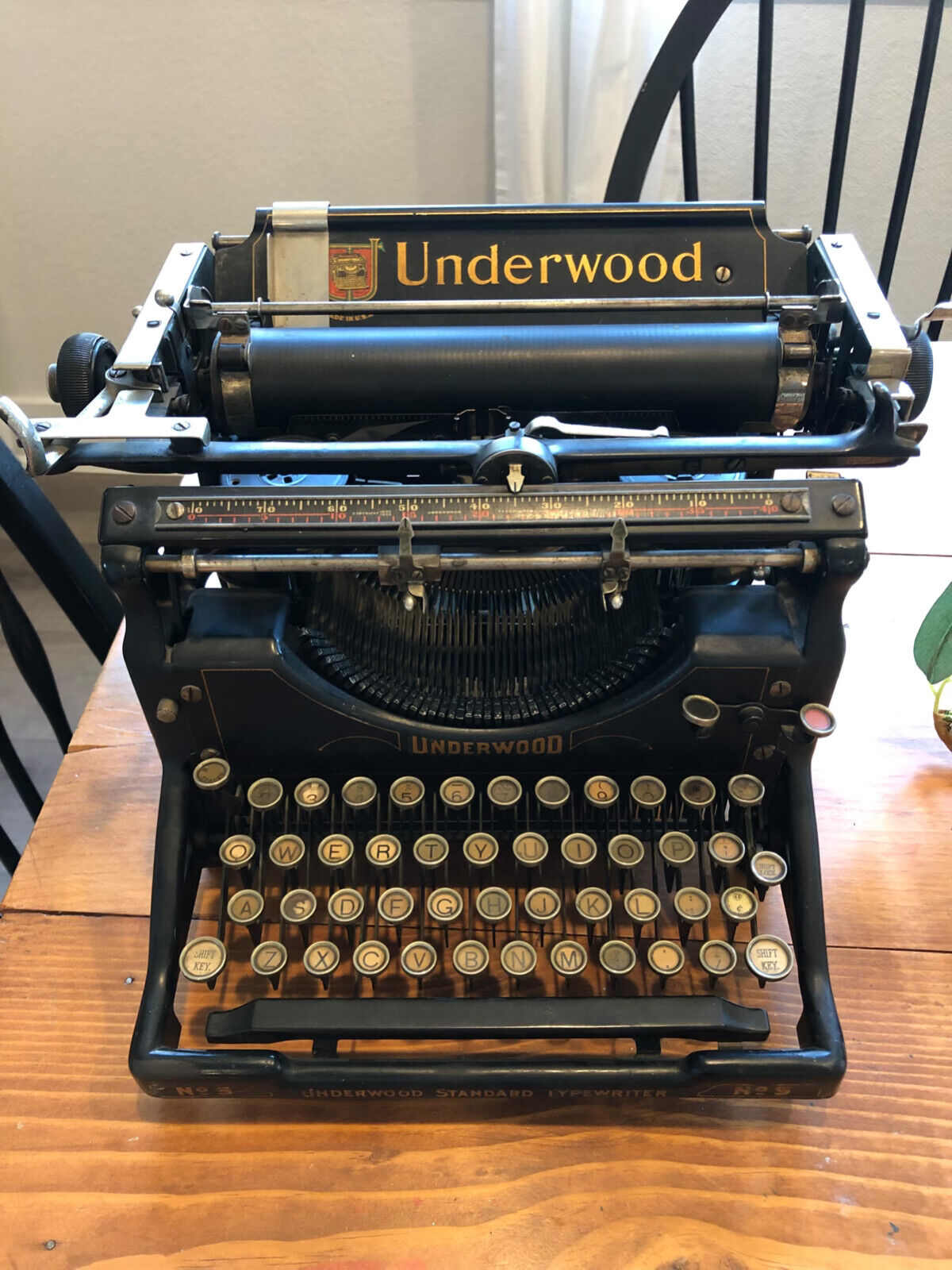 Antique Rare Underwood #5 Typewriter Serial #2930530