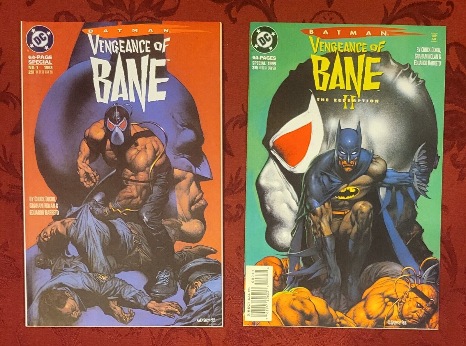 Batman Vengeance of Bane 1 and 2 Original 1st Printing VERY NICE