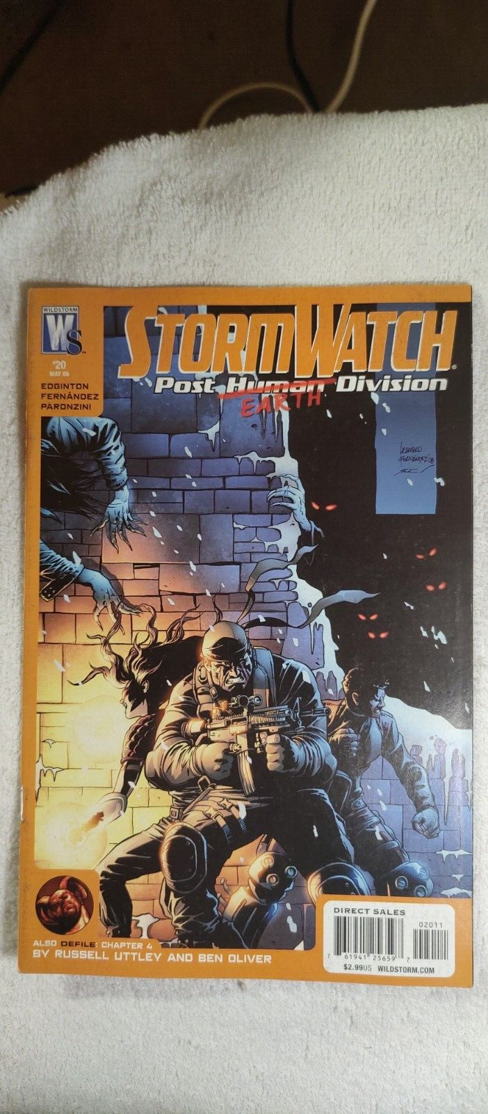 Cb18~comic book~rare stormwatch post earth division issue #20 May \'09