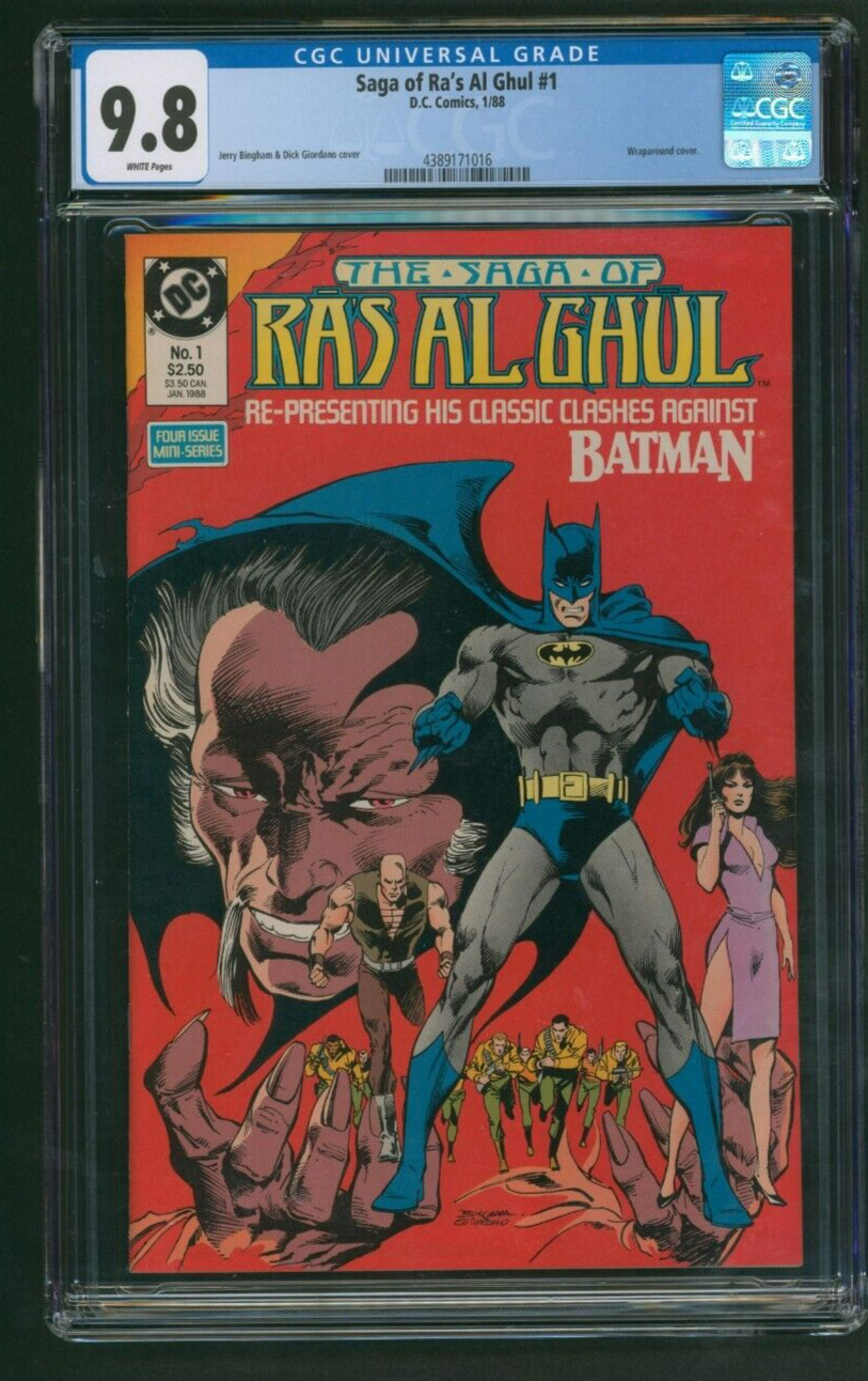 Saga of Ra\'s Al Ghul #1 CGC 9.8 Wraparound Cover DC Comics 1988
