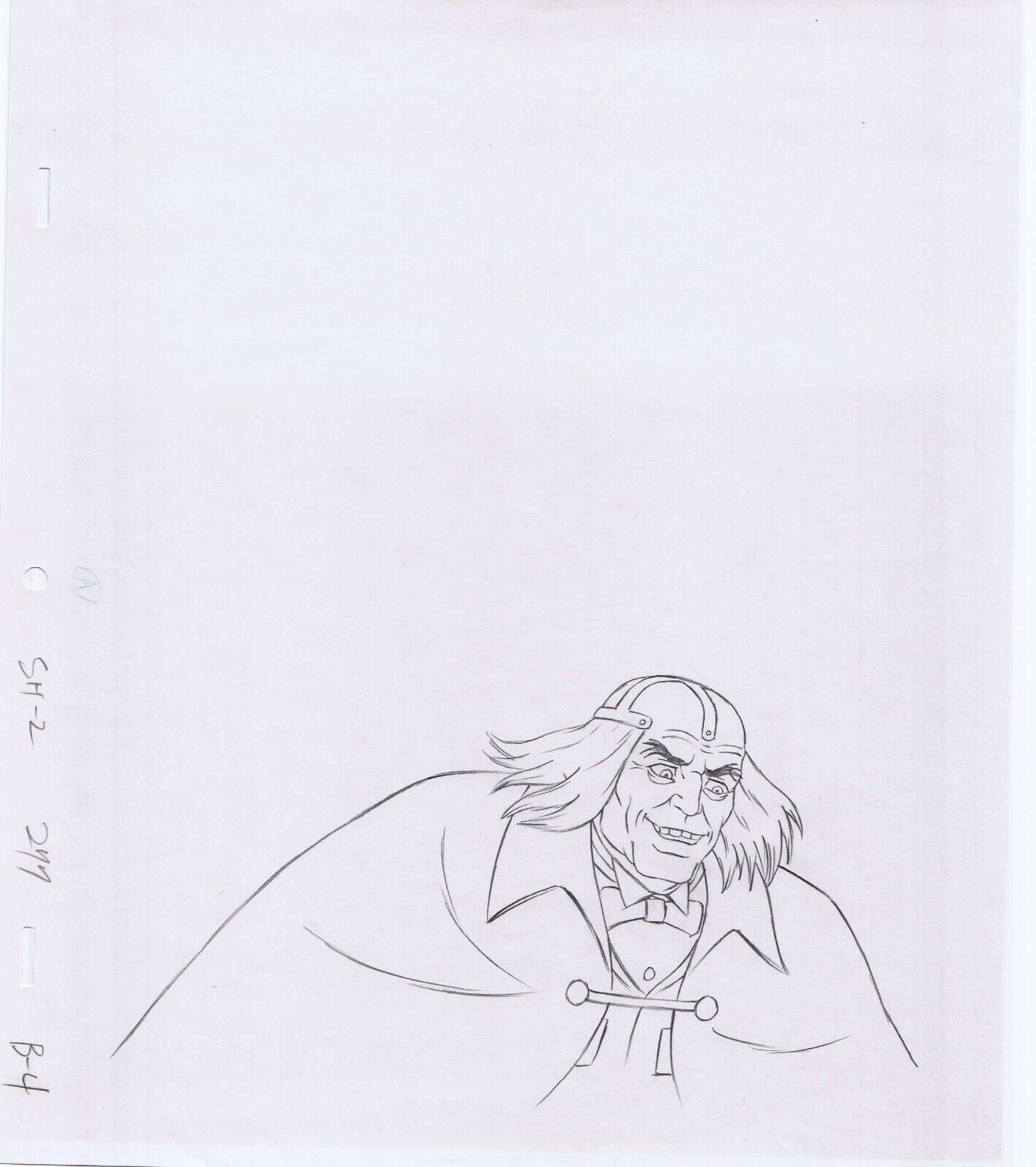 Sherlock Holmes in the 23rd Century Original Art Animation Production Pencil B-4