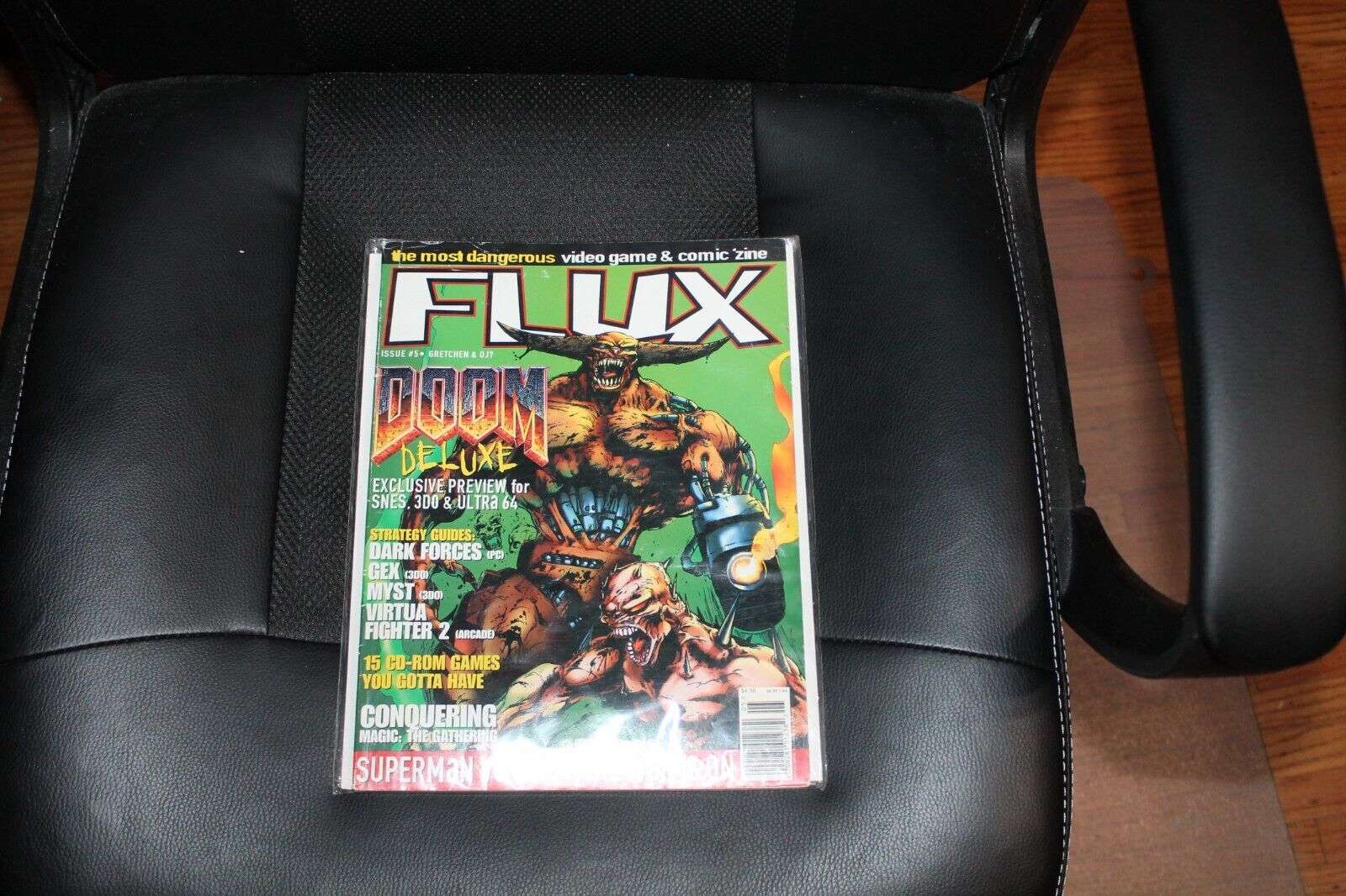 FLUX Video Game/ Comics Magazine Issue #5 Sept. 1995 Doom Deluxe BAGGED BOARDED