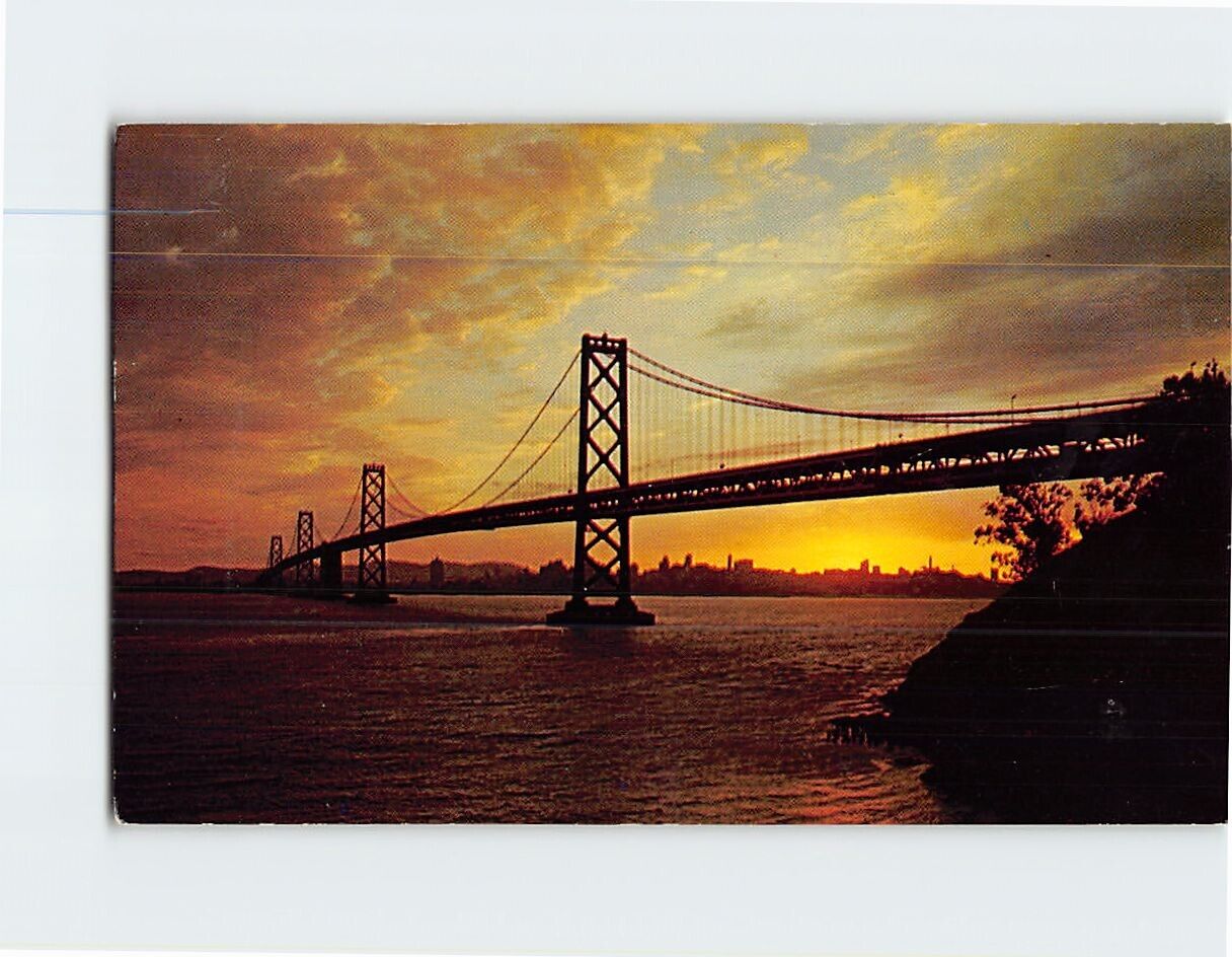 Postcard San Francisco-Oakland Bay Bridge California USA