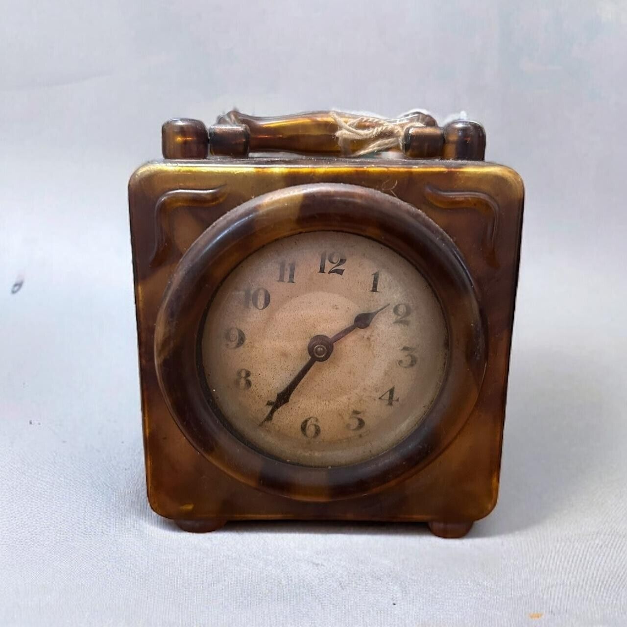 Vintage 1940s Tortoiseshell Alarm Clock