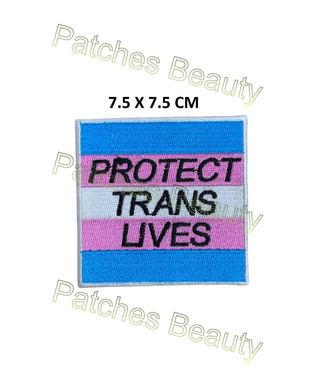 Protect Trans Lives Transgender Embroidery Iron Sew On Patch Jeans Jacket #1044