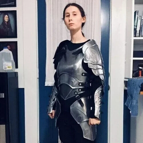Medieval Female Half Armor Costume Battle Ready Metal Fully Wearable Costume