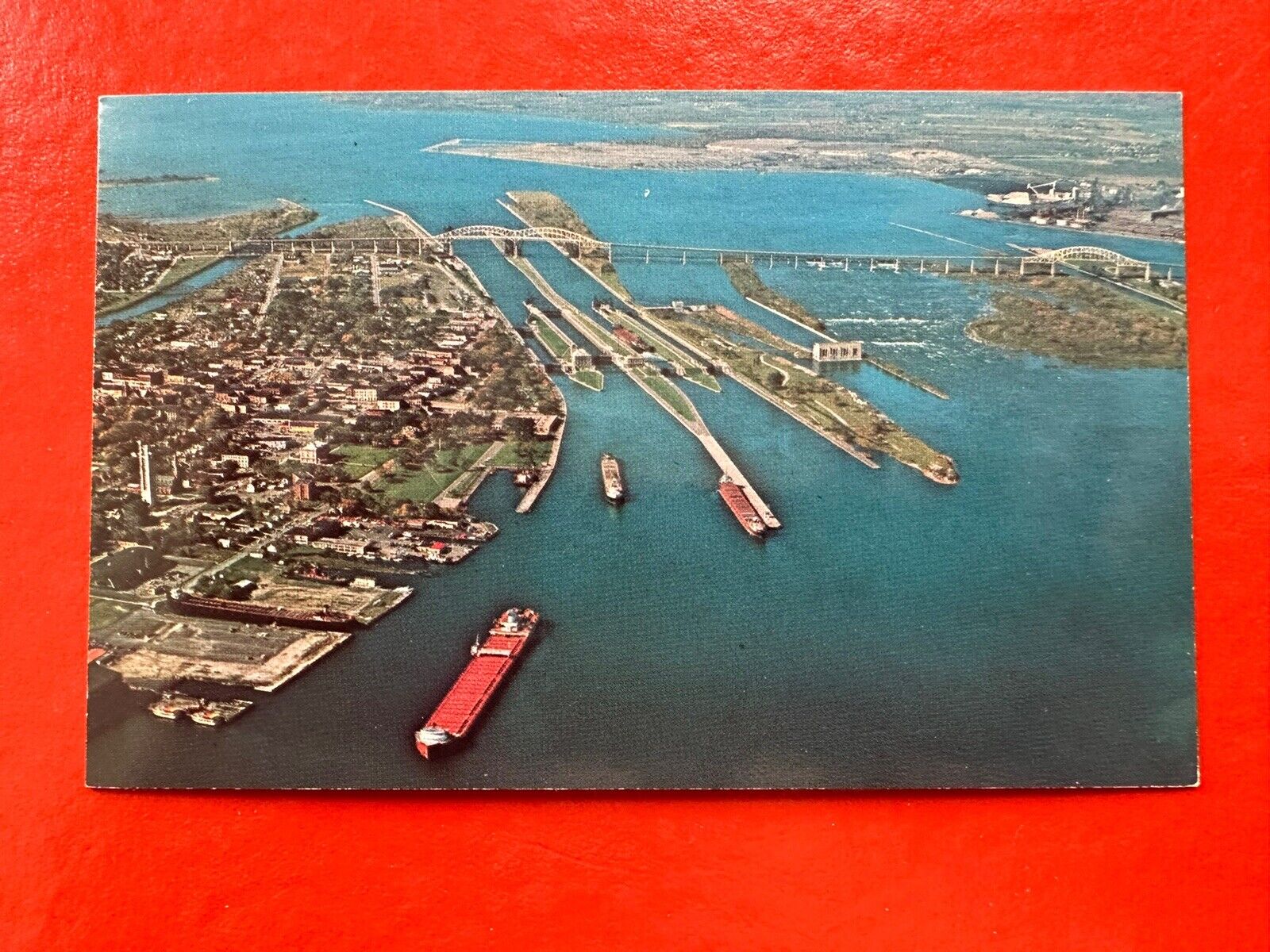 SOO LOCKS Vintage  UNPOSTED Postcard~MICHIGAN Sault Ste. Marie