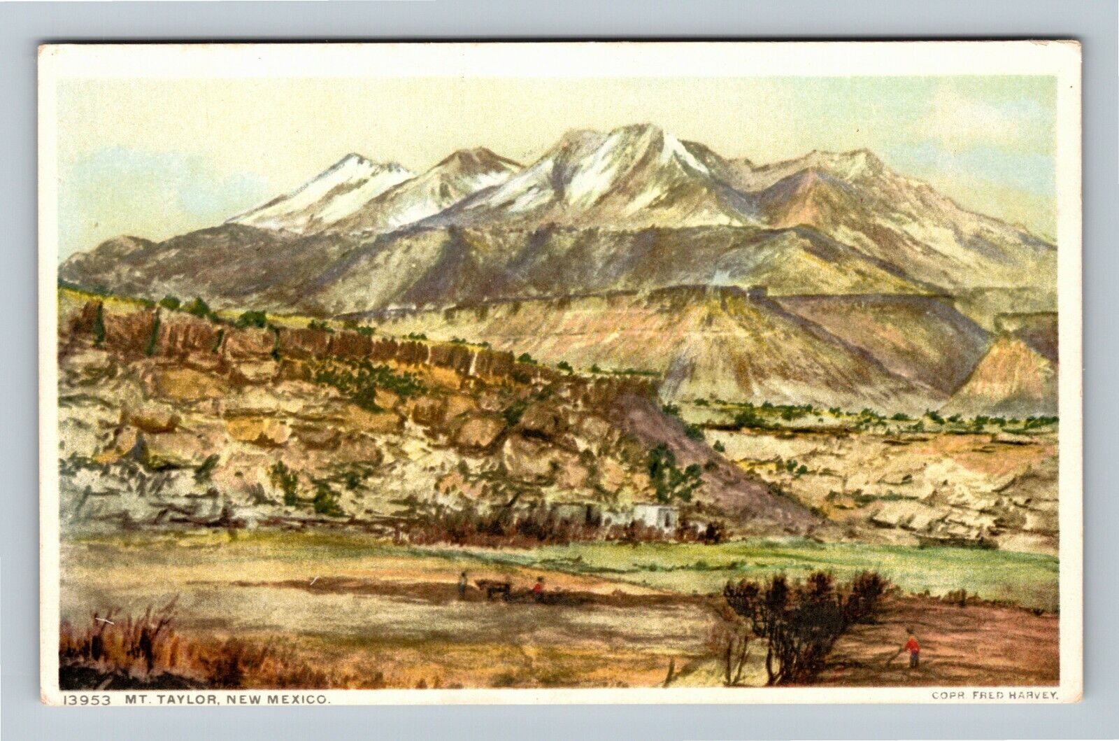 Mt Taylor NM, Scenic View, New Mexico Vintage Postcard
