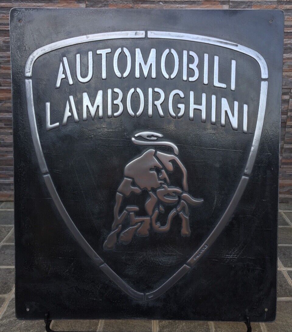 vintage Lamborghini Metal Sign(handmade)