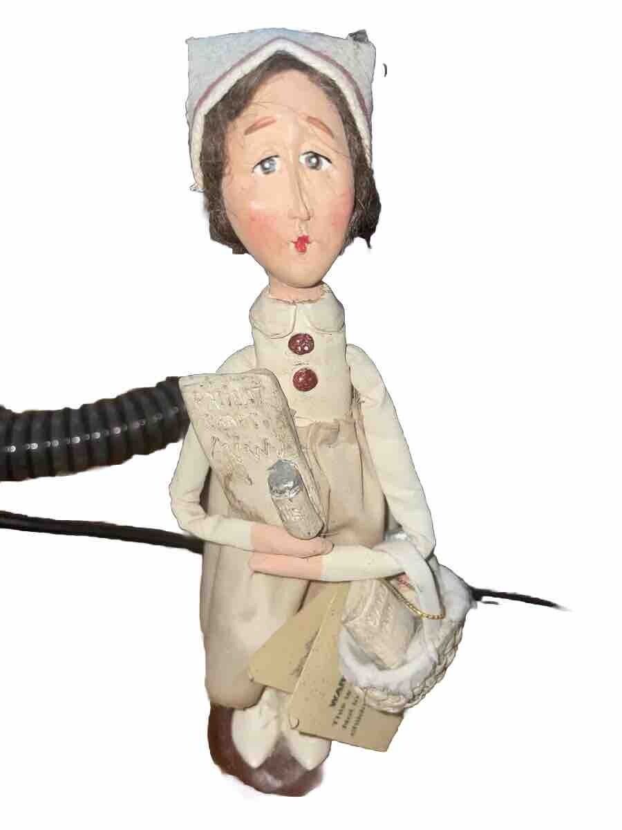 Vintage Melancholy Dollies Sandy Harrison Folk Art Figurine Bad Hair Day Humor