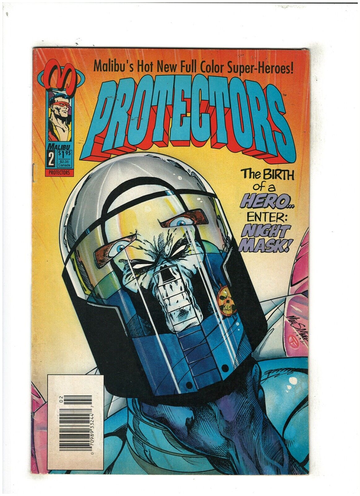 Protectors #2 VF 8.0 Newsstand Malibu Comics 1992