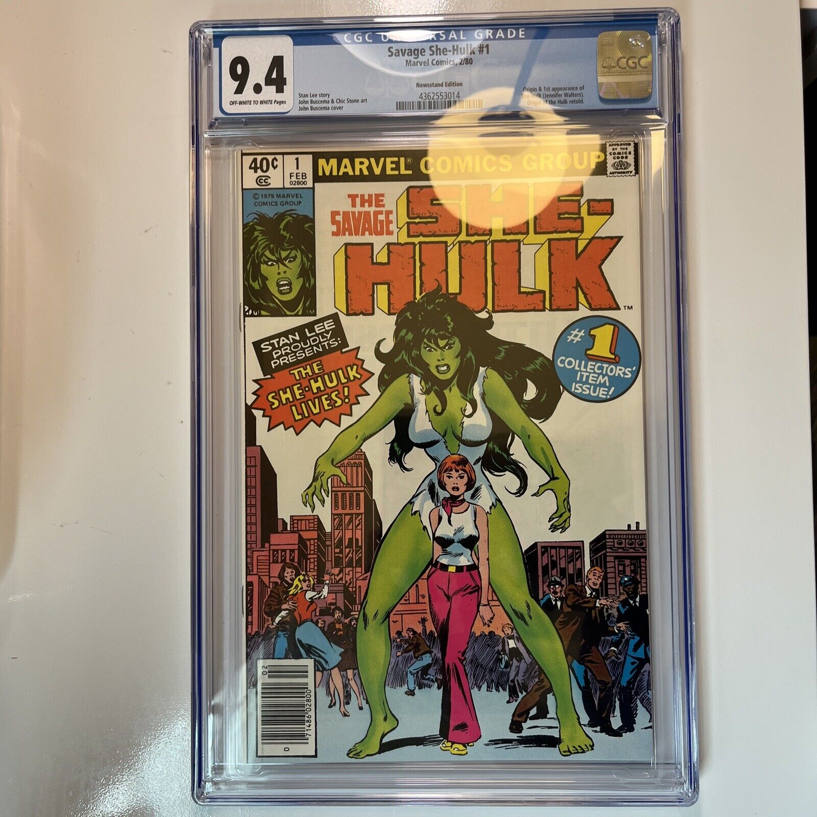 The Savage She Hulk #1 CGC 9.4 Newsstand Clean Slab 1980