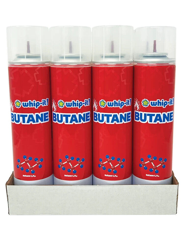 Whip It Butane 300ml - 12 pack butane refill fuel universal tips