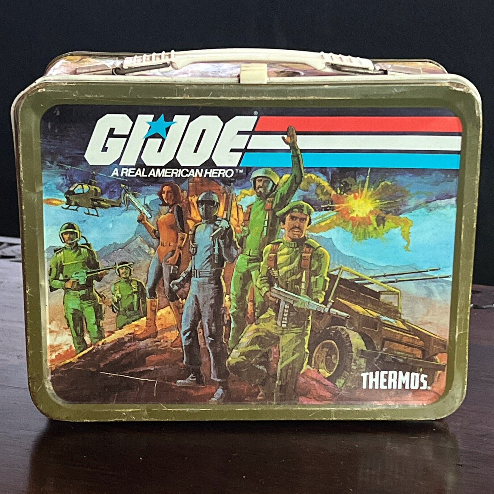 Vintage G.I. Joe: A Real American Hero Metal Lunch Box 1982 No Thermos Seeley