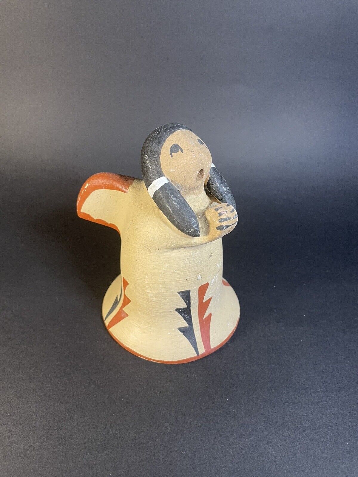 Native American Jemez Pottery Story Teller 4.75” Angel By F Toya