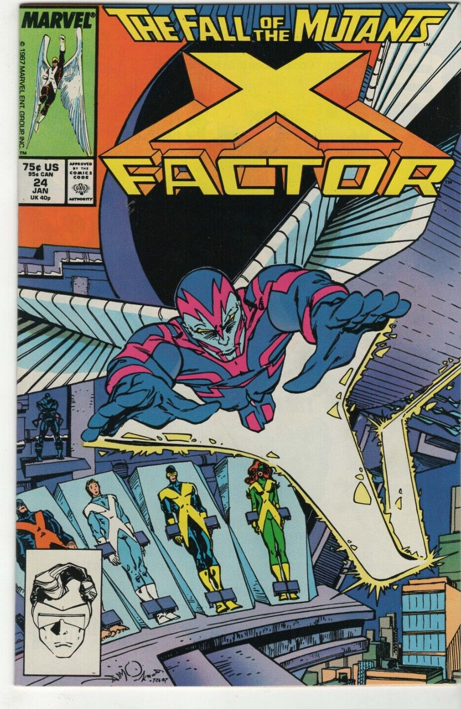 X-Factor # 24  (Marvel)1988 - 1st Appearance Archangel - KEY - VF