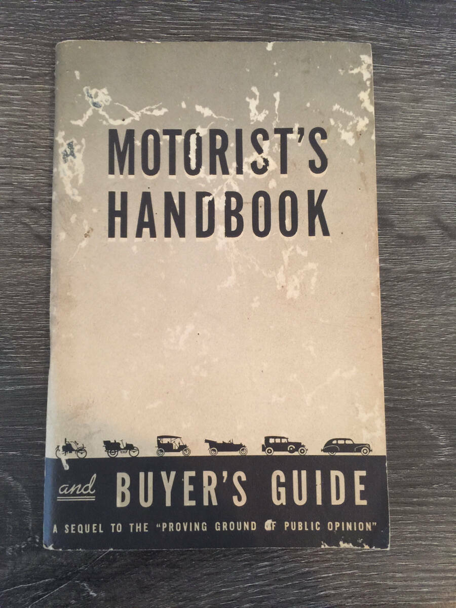Vintage Motorist's Handbook and Buyer's Guide General Motors Paperback Book