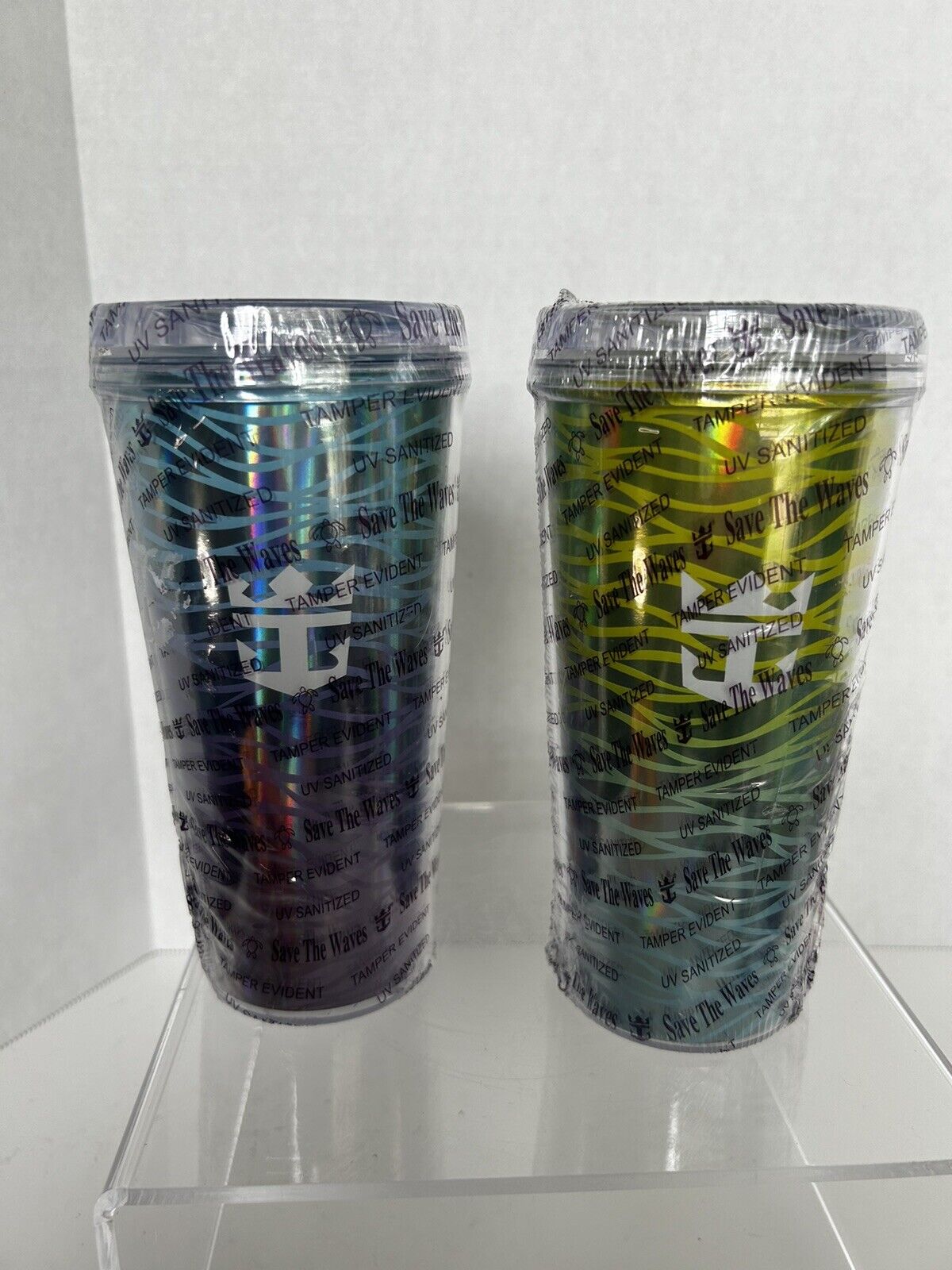 2 New & Sealed Royal Caribbean insulated Tumblers Coca Cola Drink Cups 2024