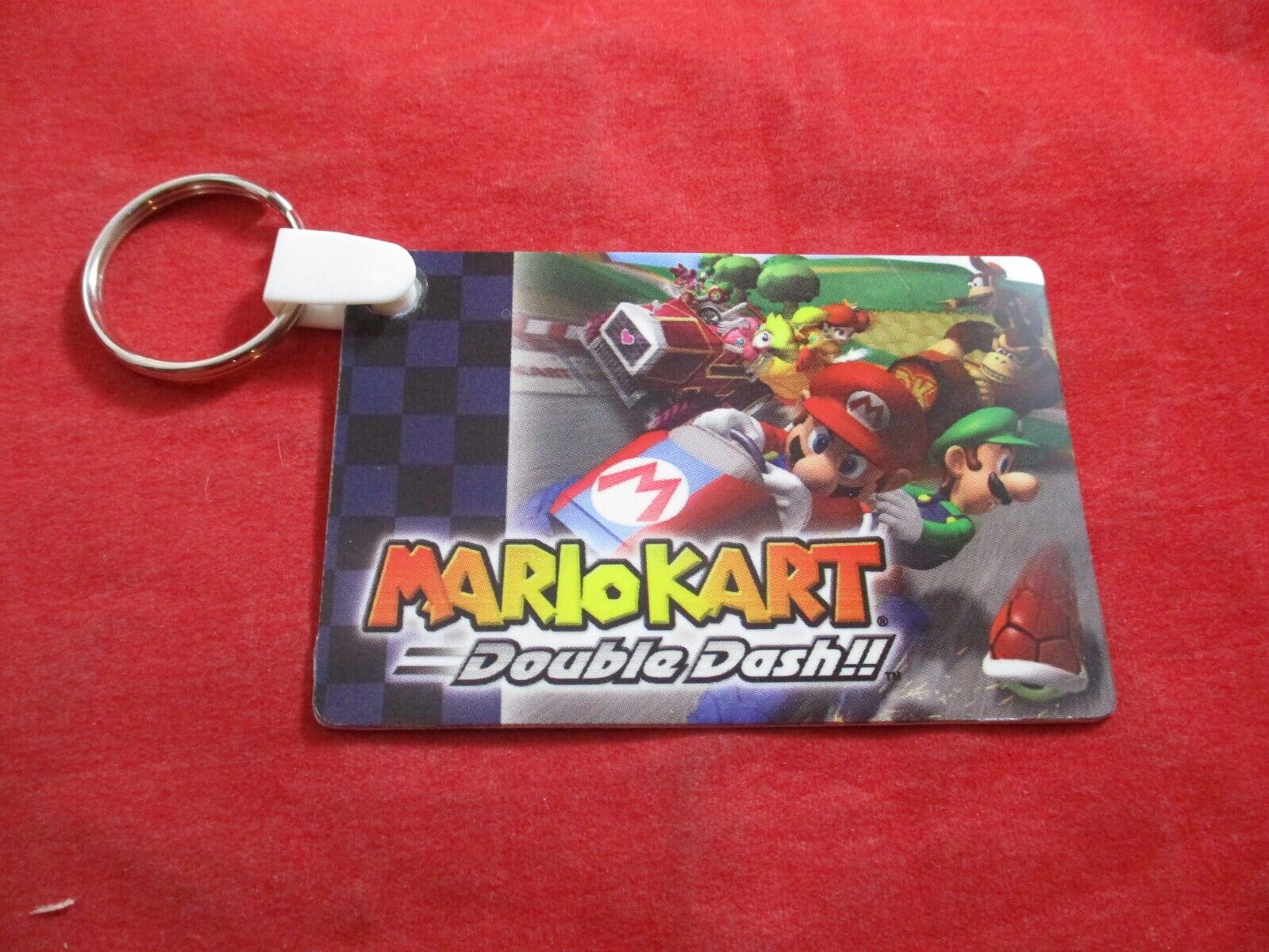 Mario Kart Double Dash Nintendo Gamecube Plastic Game Tip #1 2003 Promo Keychain