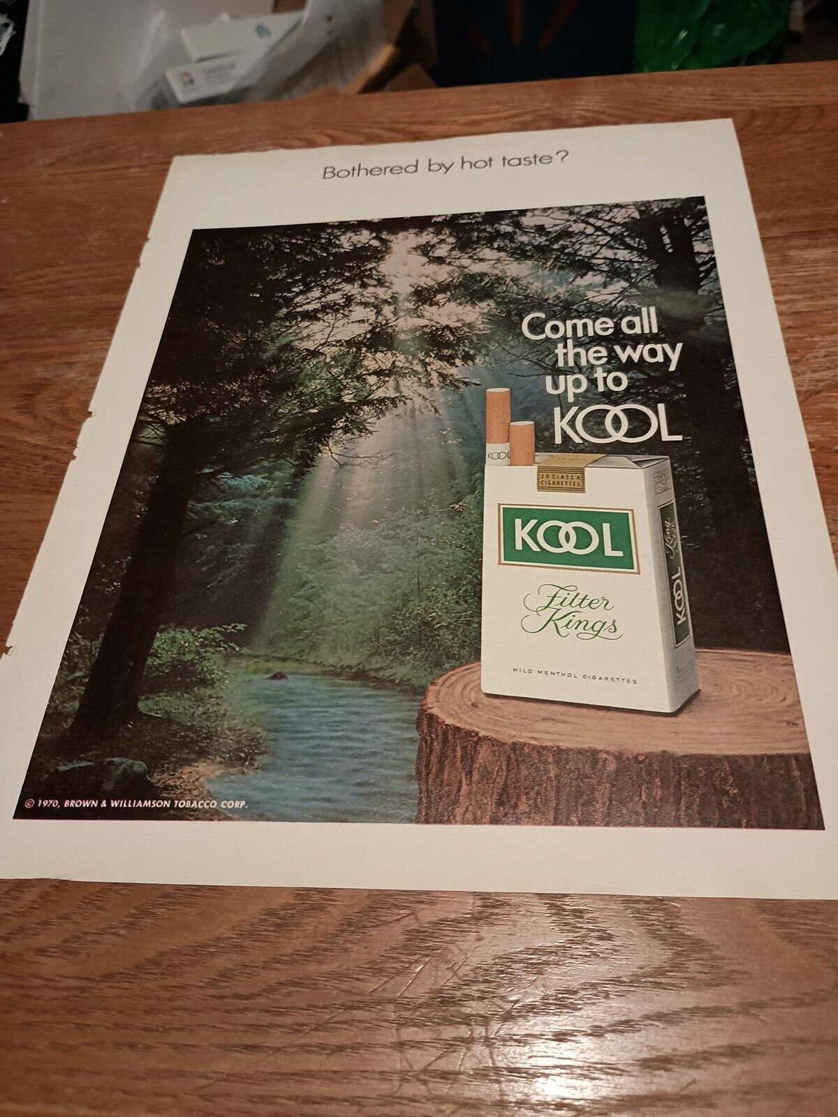 1971 Kool Come All The Way Up To Kool Magazine Ad