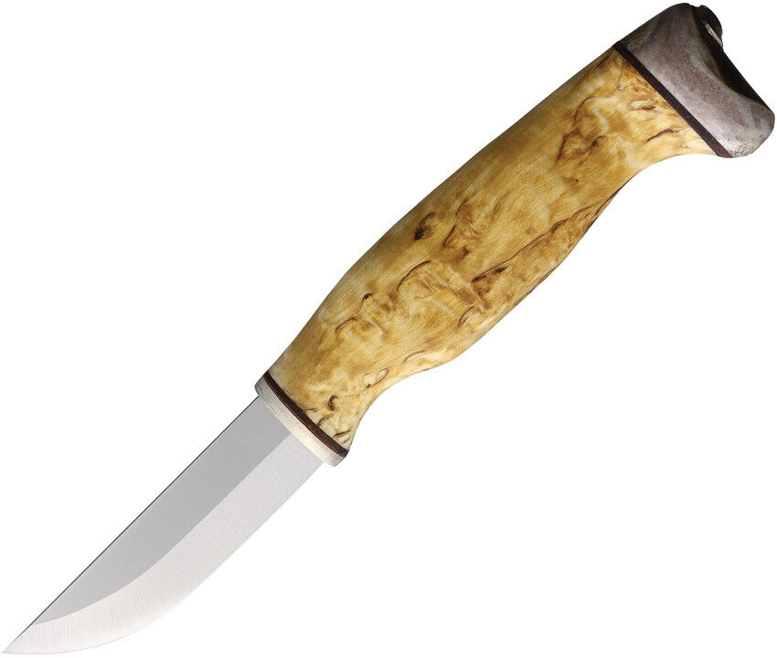 Arctic Legend Handicraft Curly Birch Stainless Steel Fixed Blade Knife 989
