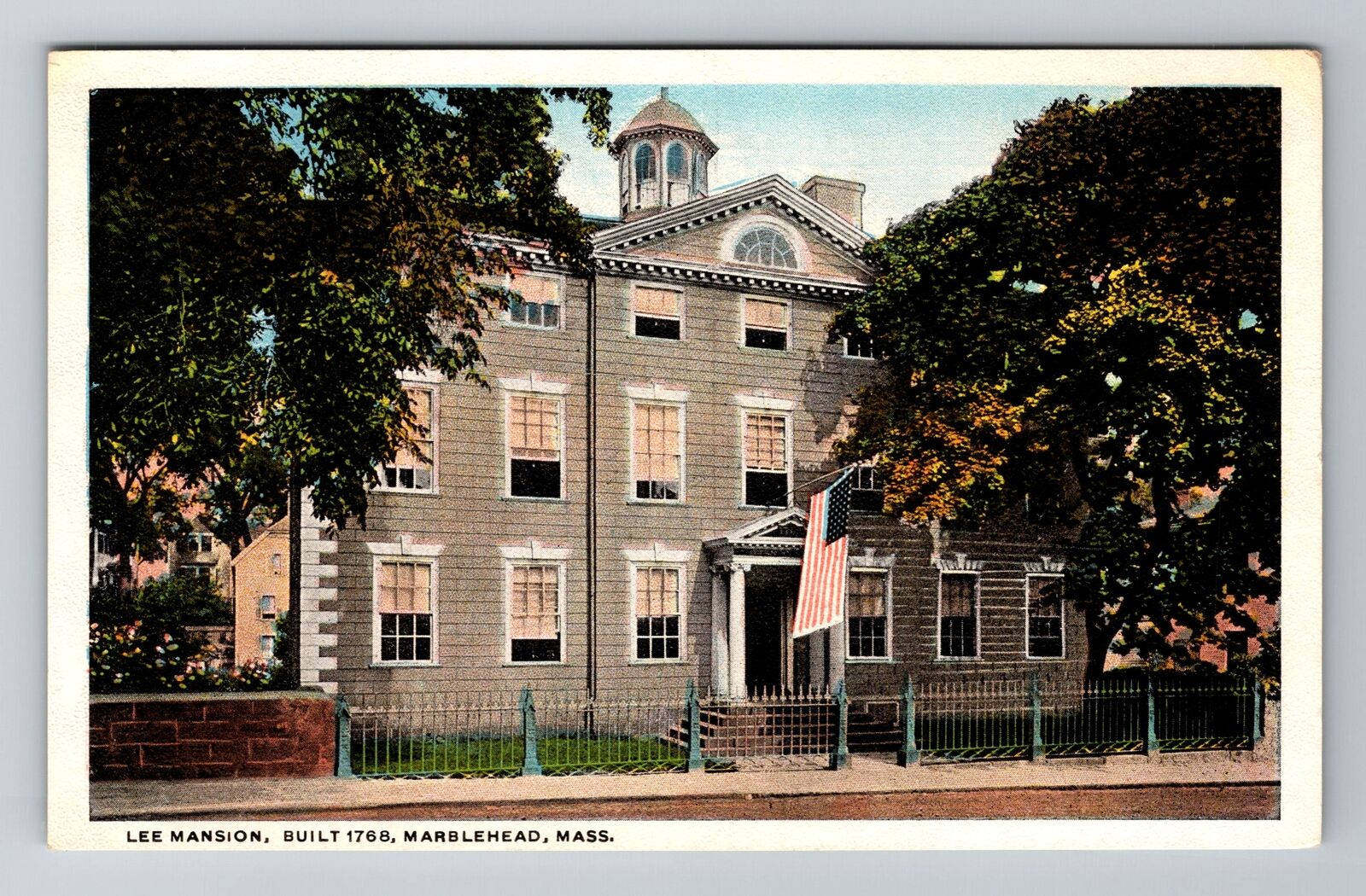 Marblehead, MA-Massachusetts, Lee Mansion Built 1768 Antique, Vintage Postcard