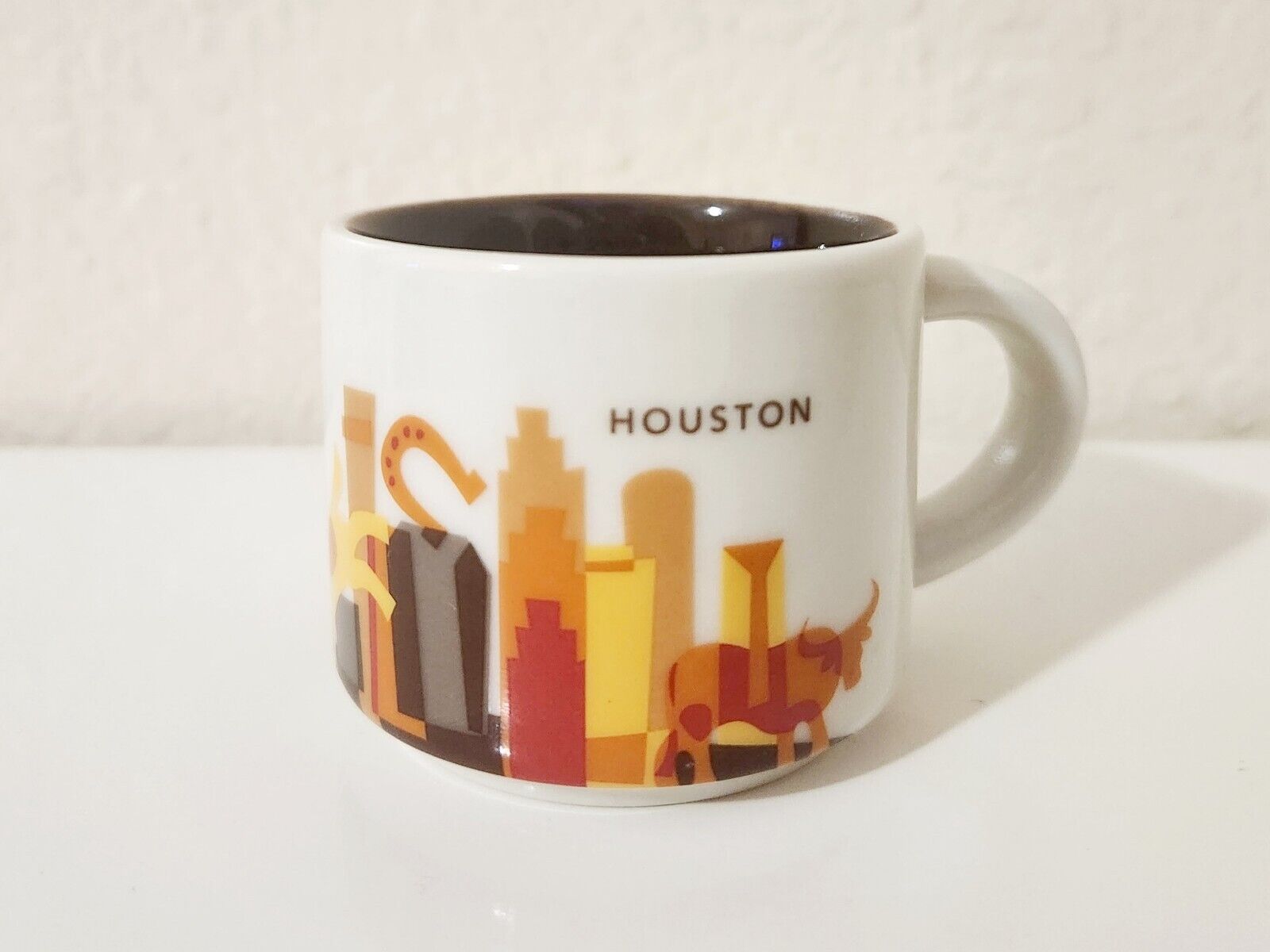Starbucks ~Houston~ You Are Here Collection Mini Mug Cup Ornament oz 2015