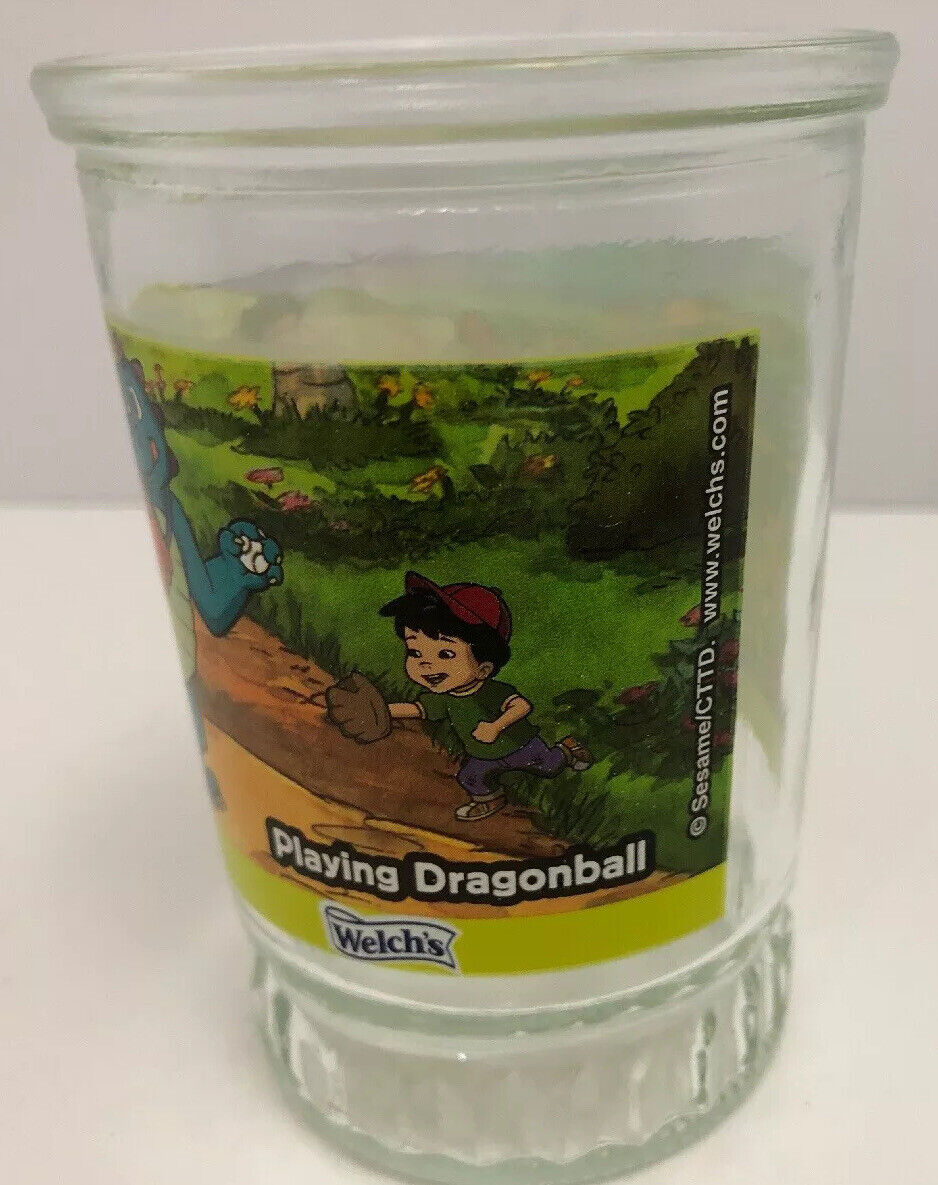 Dragon Tales Welch’s Jelly Jam Glass Jar Playing Dragonball Sesame #5 Series 