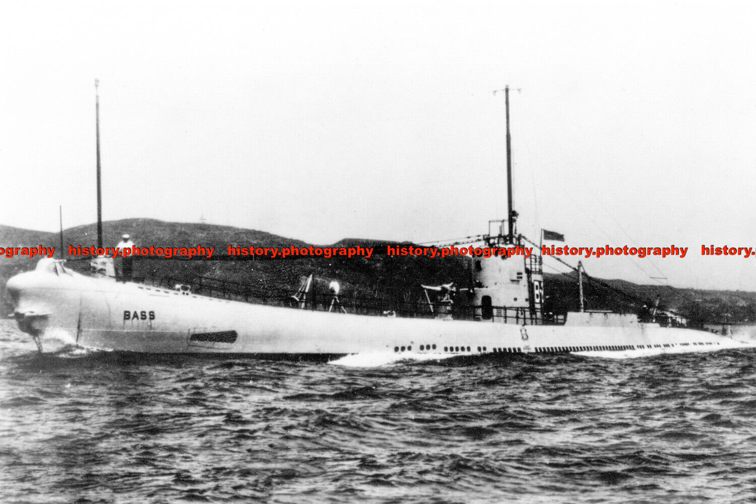 F008867 USS Bass SS164 1925 USA submarine