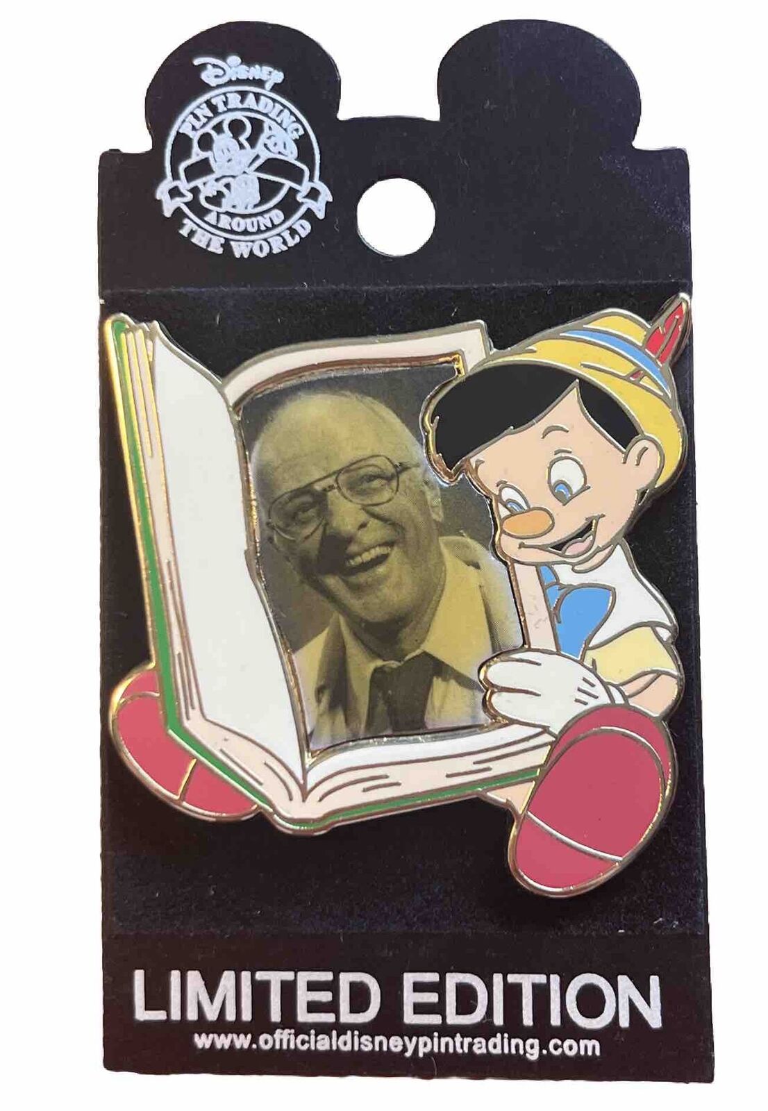 RARE 2005 Disney Pin: Pinocchio & Milt Kahl Book Proof #96046 LE 250 NIP