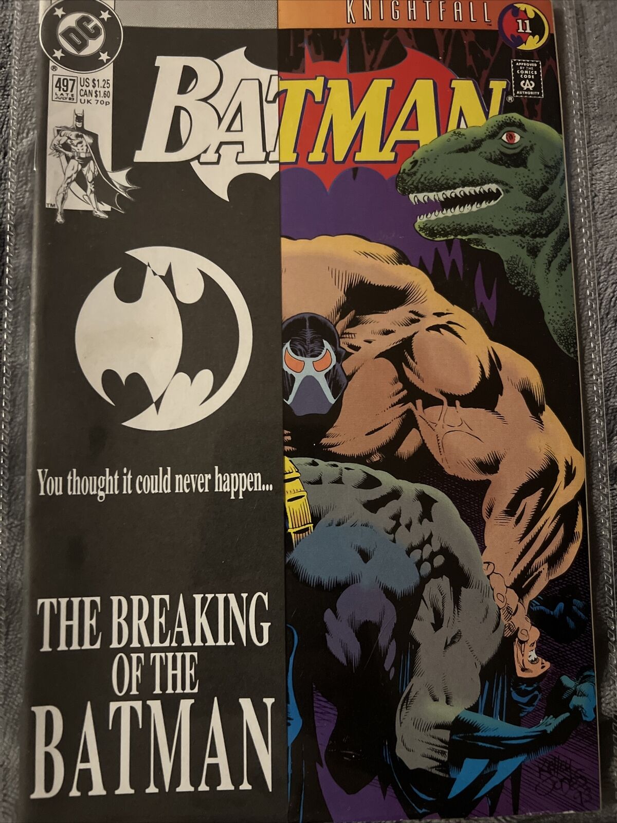 BATMAN #497 RARE 3rd prints BANE '93 DC comics. Store In Pedigree Collection