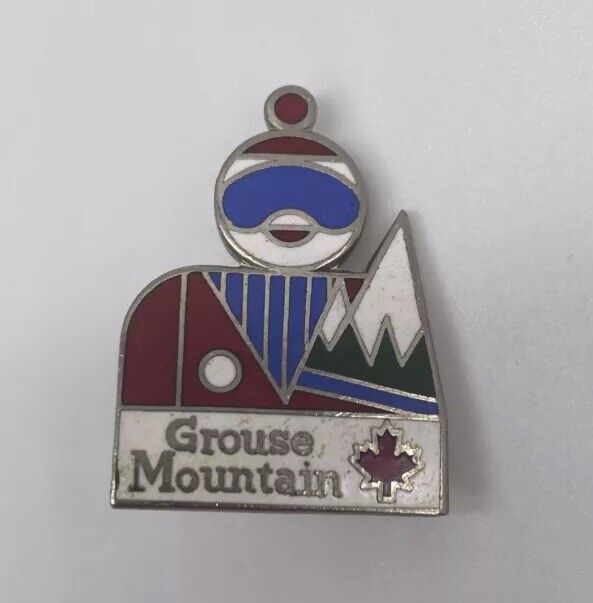 Grouse Mountain Ski Resort Enamel Lapel Hat Pin